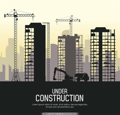 卡通建筑工地塔吊 童趣視角下的建筑工程縮影